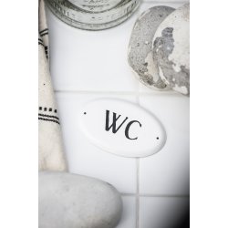 Metal skilt -  Wc