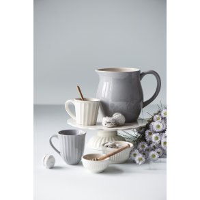 Krus m/riller - Mynte French Grey