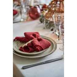 Stofserviet dobbeltv�vet r�d