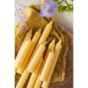 Kronelys - gul rustik