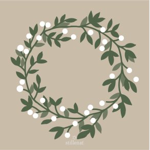 Servietter - Sneb�rkrans