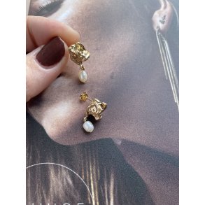 Grov Guld stik m/perle