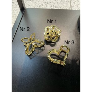 Guld/metal klemmer