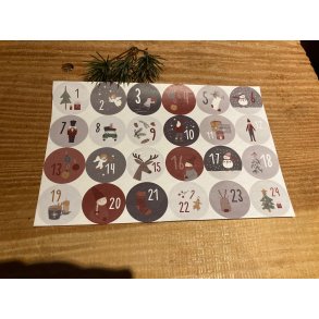 Kalender tal fra 1-24