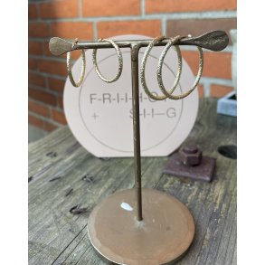 Hoops brushed i guld