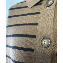 Poloshirt FRita car3 brun strib