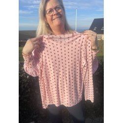 Mesh bluse m dots lyser�d