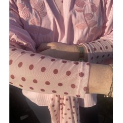 Mesh bluse m dots lyser�d