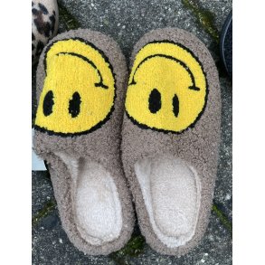 Slippers/pusser brun/gul