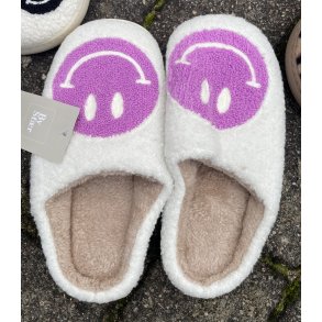 Slippers/pusser Hvid/lilla